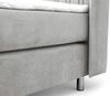Boxspringbett Schlafzimmerbett AGNUS 120x200cm in Stoff Salvador Hellgrau Bild 4
