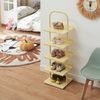 Kinderschuhregal Poytya Stahl 96x30x27 cm Vanille [en. casa] Bild 2