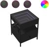 vidaXL Couchtisch mit Infinity-LED Schwarz 40x40x51 cm 847717 Bild 2