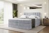 ALTDECOR 'OTTA KING' Boxspringbett, (Multipocket-Matratze H4, H3 Bonellfederung, Topper, Kopfteil), Grau Monolith, 180 x 200 cm Bild 2