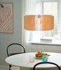 Nordlux Asti 50 Holzlamellen Pendelleuchte E27 naturfarbend Bild 3