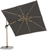Schneider Schirme Ampelschirm, Rhodos Woody, Anthrazit / Holz, 3x3 m Bild 5