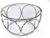 Couchtisch Silber und Klarglas 80 x 80 x 40 cm Bild 2