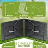 tillvex Gartentisch 220x70cm klappbar Weiß Kunststoff | Buffettisch mit Tragegriff | Klapptisch für Garten Terrasse und Balkon | Campingtisch 10 Personen Bild 5