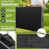 tillvex Gartentisch 220x70cm klappbar Weiß Kunststoff | Buffettisch mit Tragegriff | Klapptisch für Garten Terrasse und Balkon | Campingtisch 10 Personen Bild 3