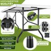 tillvex Gartentisch 220x70cm klappbar Weiß Kunststoff | Buffettisch mit Tragegriff | Klapptisch für Garten Terrasse und Balkon | Campingtisch 10 Personen Bild 4
