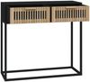 vidaXL Konsolentisch Schwarz 80x30x75 cm Holzwerkstoff und Eisen 352104 Bild 5
