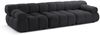 Micadoni Modulares Sofa Bellis 3-Sitzer Boucle Rolf Graphit Bild 2