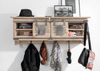 Wandgarderobe Mango 115x30x45 whitewash lackiert RAILWAY #359 Bild 3