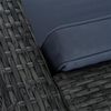 Polyrattan Loungesessel Gartensessel Rattan Sessel Gartenstuhl Anthrazit-Grau Bild 3