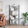 vidaXL Bücherregal Graues Sonoma 75 x 30 x 156 cm Holzwerkstoff 883961 Bild 4