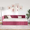 vidaXL Eckbettgestell mit Matratze mit Kopfteil 2 pcs Grün Samt 3393932 Bild 3