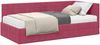 vidaXL Eckbettgestell mit Matratze mit Kopfteil 2 pcs Grün Samt 3393932 Bild 2