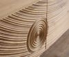 Sideboard Ashara 200 cm Eiche Natur 3D Effekt 4 Türen Kufe Metall Schwarz Bild 4