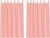 vidaXL Voile Vorhänge mit Schlaufen 2 Stk. Rosa 140x175 cm 4102287 Bild 2