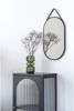 Spiegel >Trapani< in Schwarz, Stahl, Glas - 35x60x2cm (BxHxT) Bild 5