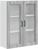 vidaXL Wandglas-Schrank PORTO Graues Sonoma 80 x 31 x 100 cm 885511 Bild 2