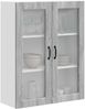 vidaXL Wandglas-Schrank PORTO Graues Sonoma 80 x 31 x 100 cm 885511 Bild 3