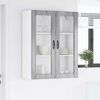vidaXL Wandglas-Schrank PORTO Graues Sonoma 80 x 31 x 100 cm 885511 Bild 4