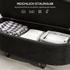 HOMCOM Sitzbank mit geöffnetem Deckel, Velvet-Touch (Bank, 1-St, Hocker), für Wohnzimmer, Dunkelgrau Bild 4