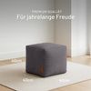 Green Bean Pouf Cube Linen (Indoor Sitzhocker Sitzkissen Fußhocker Relax-Sessel, Made in Germany), die ideale Ergänzung zum Sitzsack Bild 4