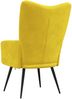 vidaXL Relaxsessel Senfgelb Samt 328080 Bild 5