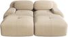 2-Sitzer-Sofa aus Cordstoff,modular kombinierbar mit Chaiselongue rutschfest ergonomische Armlehnen und hochelastische Polsterung für Wohnzimmer und Schlafzimmer,Cordstoff,Beige, Bild 4