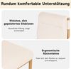 Esszimmerstühle 2er Set in Beige mit Sherpa-Bezug und Metallgestell, 46 x 52 x 80,5 cm – bequeme Sitzstühle Bild 5