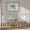 Poster Kinderzimmer Zebra · Tierposter mit schwarz-weißem Zebra im Skandi-Stil · Bunte Wanddeko für Kinder & Babys · Deko ohne Rahmen - 100x150cm Bild 4