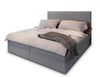 Masseno Boxbett PISA 160x200 cm mit Bonell Matratze und Topper, Doppelbett, Polsterbett mit Kopfteil, Boxspringbett Bild 2