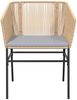 vidaXL 5-tlg. Garten-Essgruppe mit Kissen Braun Poly Rattan Glas 3334523 Bild 5