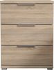 Nachtkommode >Smilla< in Eiche Sonoma, Melamin - 46x61x42cm (BxHxT) Bild 4