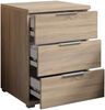Nachtkommode >Smilla< in Eiche Sonoma, Melamin - 46x61x42cm (BxHxT) Bild 3