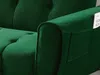 Vente-unique - Schlafsofa Klappsofa 3-Sitzer - Samt - Tannengrün - POLANI Bild 5