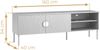 AX LIVING TV Schränke Brunelli 160 cm Eiche Baltic Lowboard für TV Bild 3