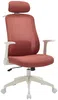 Vente-unique - ZYLIRO Office chair Stoff RotWeiß - B 63 cm x H 117 cm110 cm x L 64 cm Bild 3