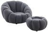 alesvelt Drehsessel Kürbis Sessel 360° Drehfunktion Relaxsessel inkl. Hocker (Set, 2-St), 360° Drehfunktion Bild 3