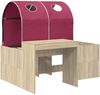 vidaXL Bett mit Tunnel 3 Stk. Artisian Eiche und Rot Holzwerkstoff 3423519 Bild 3