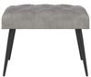vidaXL Bank mit Knopfheftung Hellgrau 60 x 40 x 45 cm Samt 42038543 Bild 5