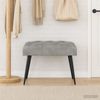 vidaXL Bank mit Knopfheftung Hellgrau 60 x 40 x 45 cm Samt 42038543 Bild 3