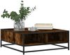 vidaXL Couchtisch Räuchereiche 80x80x30 cm Holzwerkstoff und Metall 848771 Bild 4