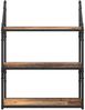 Wandregal, Hängeregal mit Regal Altholz 60 x 21 x 78,5 cm Holzwerkstoff de6210 Bild 5