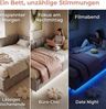 PXloue Polsterbett Daybett Tagesbett (Inklusive USB-Typ-C-Ladeanschluss), LED-Beleuchtung Einzelbett 90x200cm mit Ladefunktion Bild 4