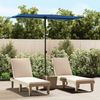 vidaXL Sonnenschirm mit Aluminium-Mast, 180x130 cm, Azurblau Bild 2