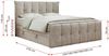 Boxspringbett KING DE LUX - 7-Zonen Matratze - PREMIUM-11-KING - 200x200cm - Beige Stoff - H4 Bild 5