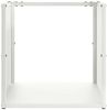 vidaXL Brennholzregal Weiß 40x40x40 cm Kaltgewalzter Stahl 864238 Bild 5