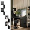 Eckregal Paolo Schwarz 28 x 116.4 cm 2er Set Vicco Bild 2