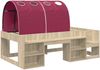 vidaXL Hochbett für Kinder mit Stauraum 3 Stk. Sonoma Eiche und Rot 3423603 Bild 3