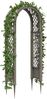 vidaXL Rosenbogen mit Spitzen Grau 97 x 43 x 218 cm PP 42041738 Bild 2
