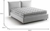 Dmora Arcole Doppelbett, Bettkasten mit Stoffbezug, 100 % Made in Italy, Öffnung vorne, inklusive Matratze 160 x 200 cm, Weiß Bild 3
